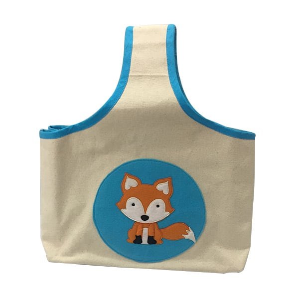 Fox Blue Circle Canvas Sundries Bag