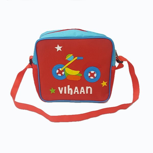 Bike Red Square Zipper Bag