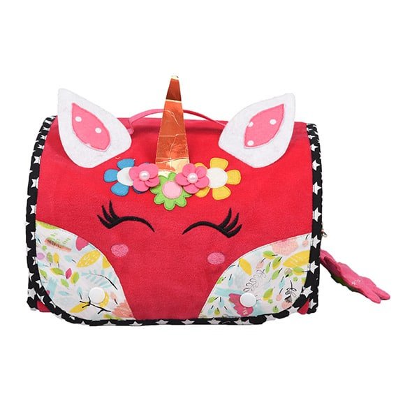 Unicorn Eyes Hot Pink Pouch Set Tote Bag