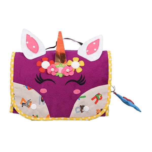 Unicorn Eyes Purple Pouch Set Tote Bag