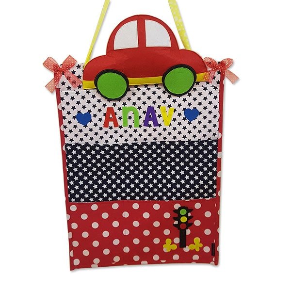 Red Polkas Car Organiser