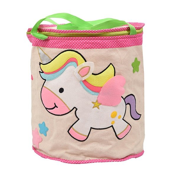 Unicorn Canvas Toy Basket 01