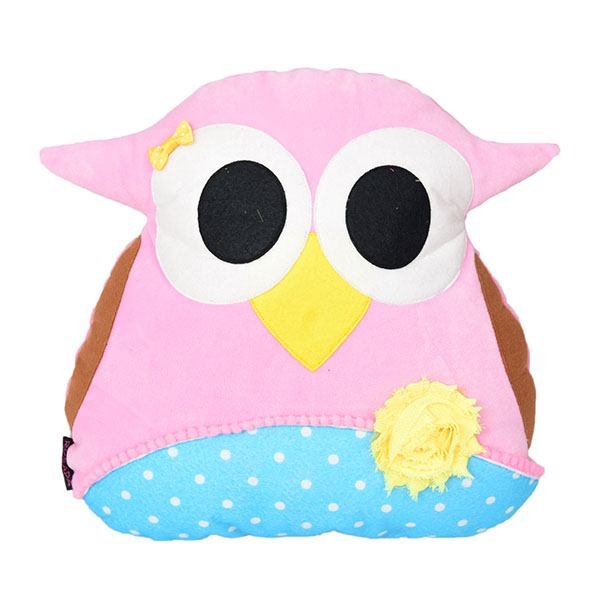 Pink Owl Cushion