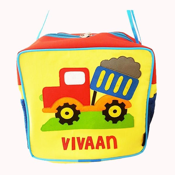 Dumptruck Yellow Square Zipper Bag