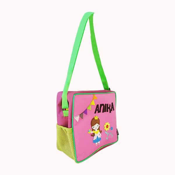 Princess Pink Square Zipper Bag