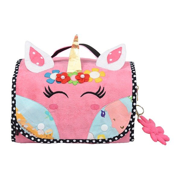 Unicorn Light Pink Pouch Set Tote Bag