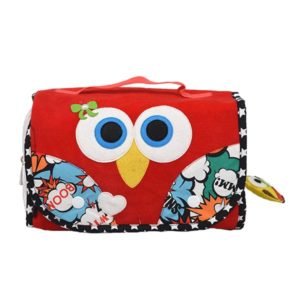 Owl Red Pink Pouch Set Tote Bag