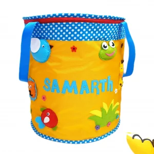 Yellow Animals Toy Basket 01