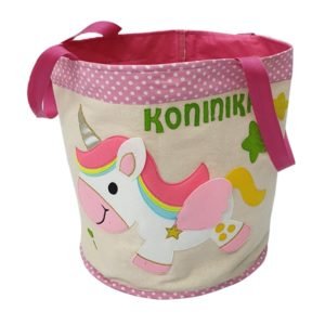 Unicorn Canvas Toy Basket 02