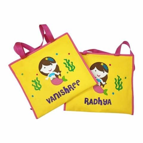 Mermaid Yellow Art Bag