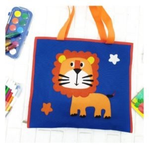 Lion Blue Art Bag