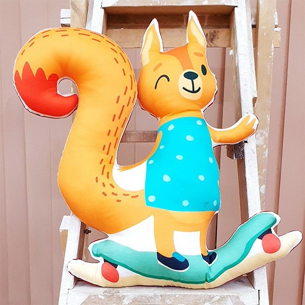 AA-03-P016-I01 Squirrel Pillow Doll