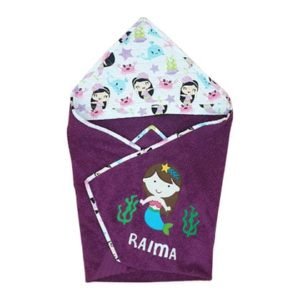 Mermaid Purple Hood Towel
