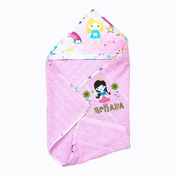 Pink Princess Hood Towel