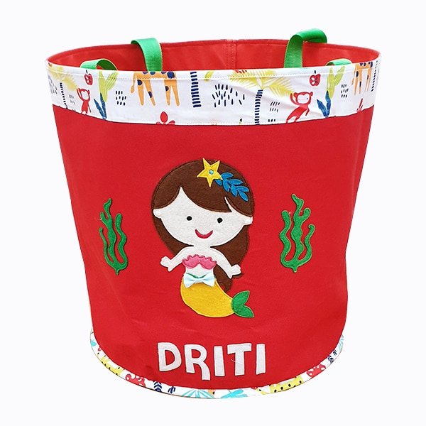 Mermaid Red Toy Basket 02