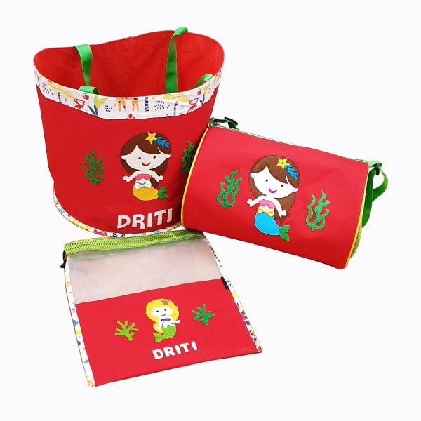 Mermaid Red Toy Basket 01