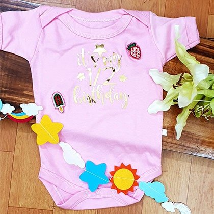 Half Birthday Ice Cream Romper