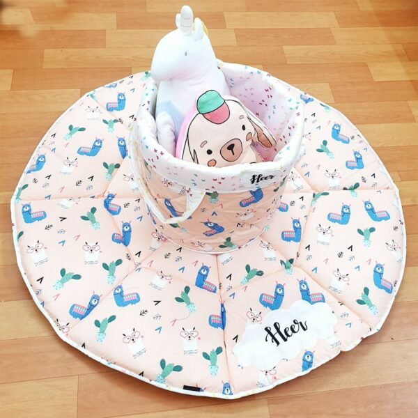 AA-10-P05-I01 Pink Llama Quilted Play Mat