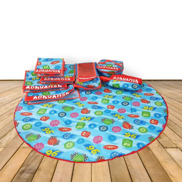 Race Print Waterproof Play Mat