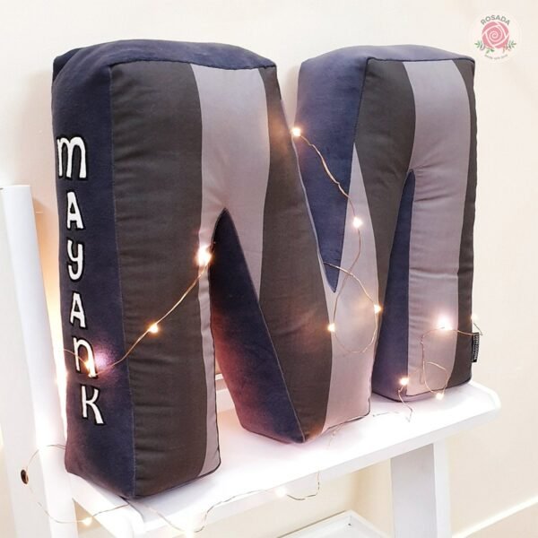 Bold Stripes Alphabet Cushion