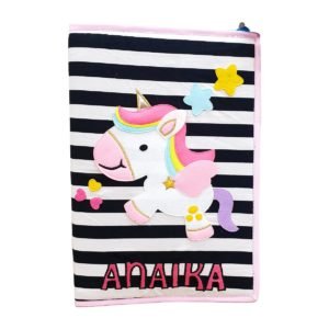 Unicorn Black White Print Folder