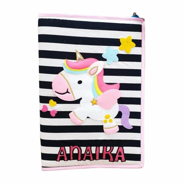 Unicorn Black White Print Folder