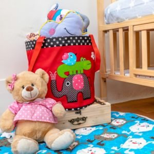 Elephant Crocodile Toy Basket