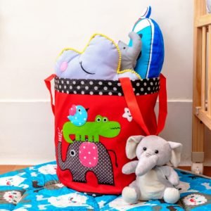 Elephant Crocodile Toy Basket 01
