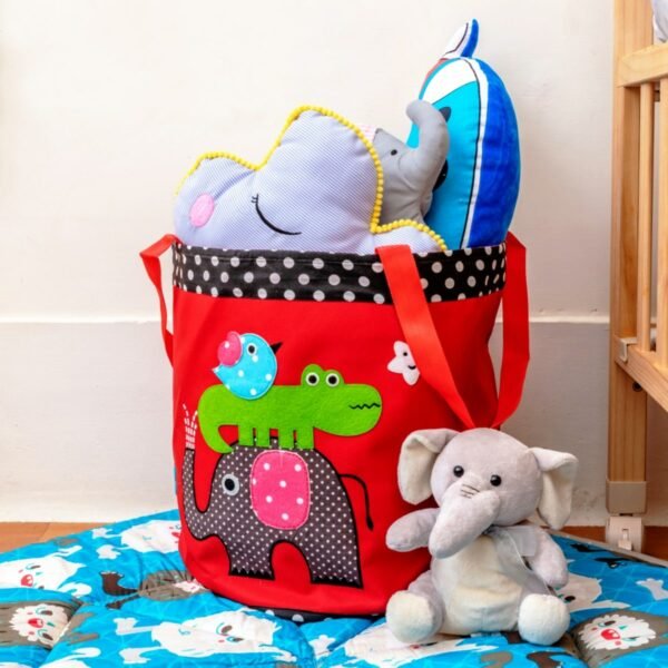 Elephant Crocodile Toy Basket 01