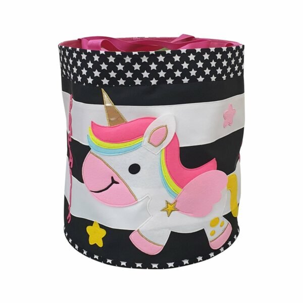 Black White Toy Basket