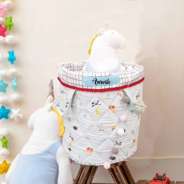 Humpty Quilted Toy Basket Humpty Quilted Toy Basket