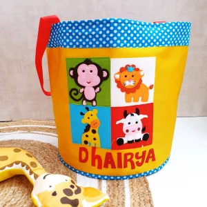 Safari Yellow Toy Basket