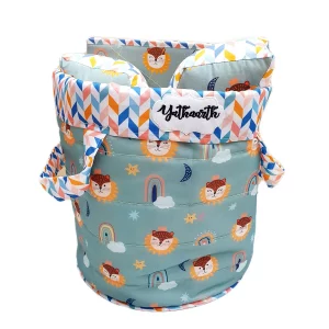 Fancy Lion Quilted Toy Basket 02