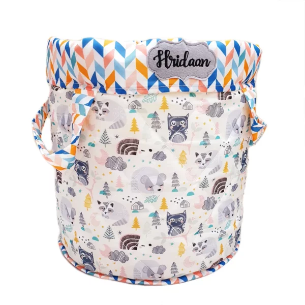 Neenee Animals Quilted Toy Basket