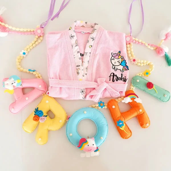 Princess And Unicorn Bathrobe