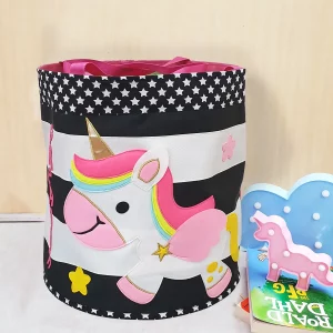 Black White Toy Basket