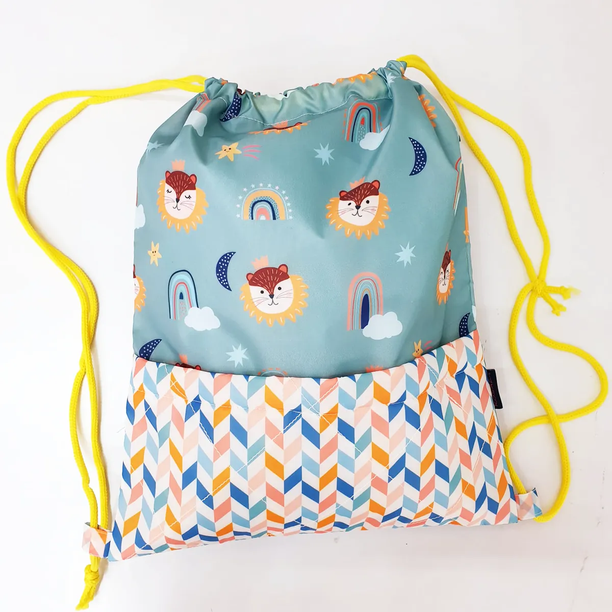 Fancy Lion Drawstring Bag