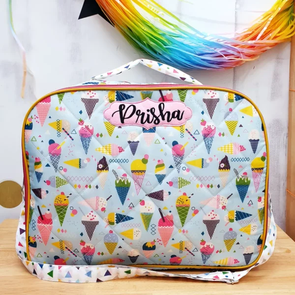 Ice-cream Print Travel Case