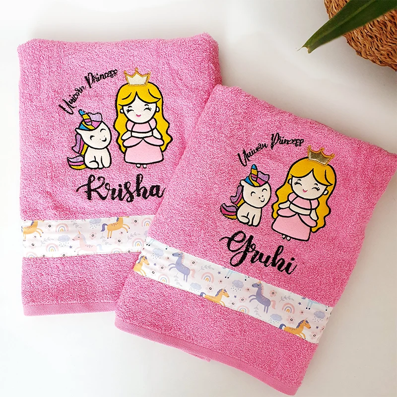 Princess And Unicorn Towel