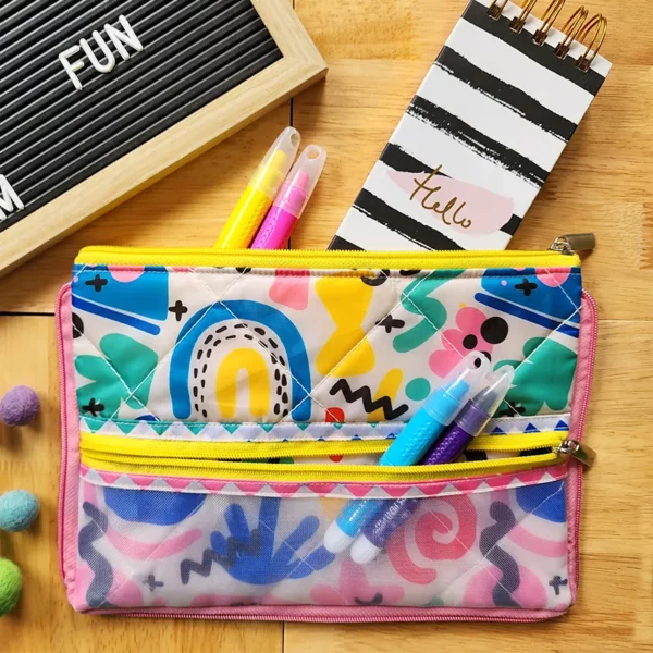 Double Pocket Pencil Pouch