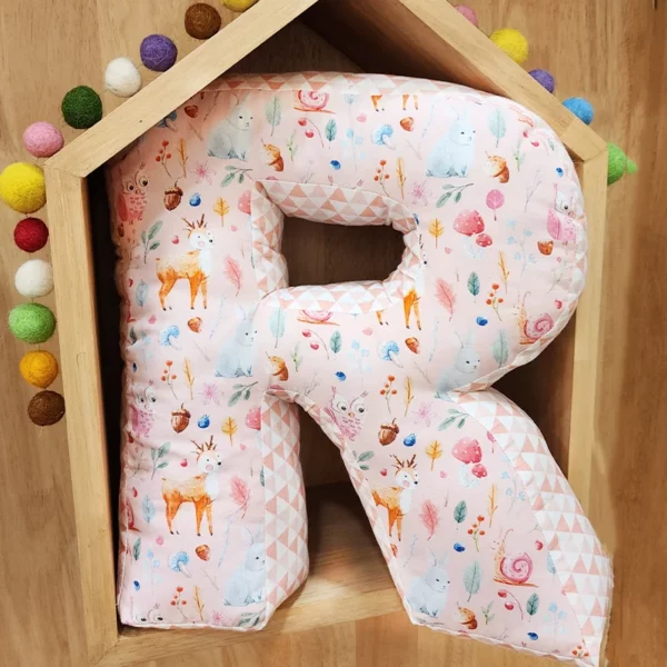 Forest Deer Alphabet Cushion