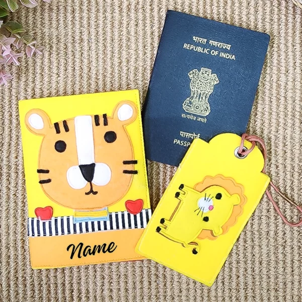 Tiger Face Passport Cover & luggage Tag