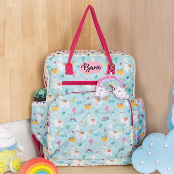 Blue Llama Mommy Bag