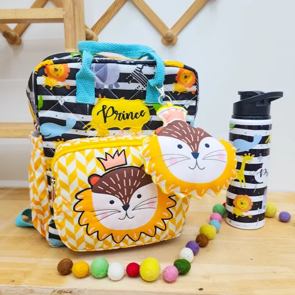 Black White Animals Box Backpack