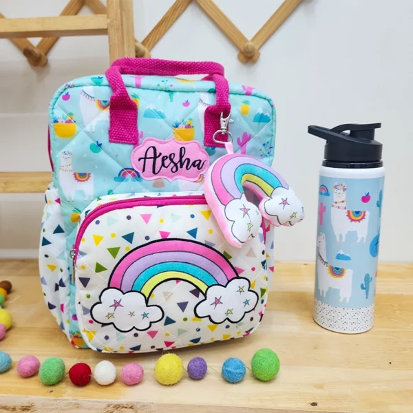 Blue Llama Box Backpack